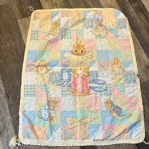 Vintage Beatrix Pottery Frederick Warne Co Quilt The Tailor and Cutter Blanket